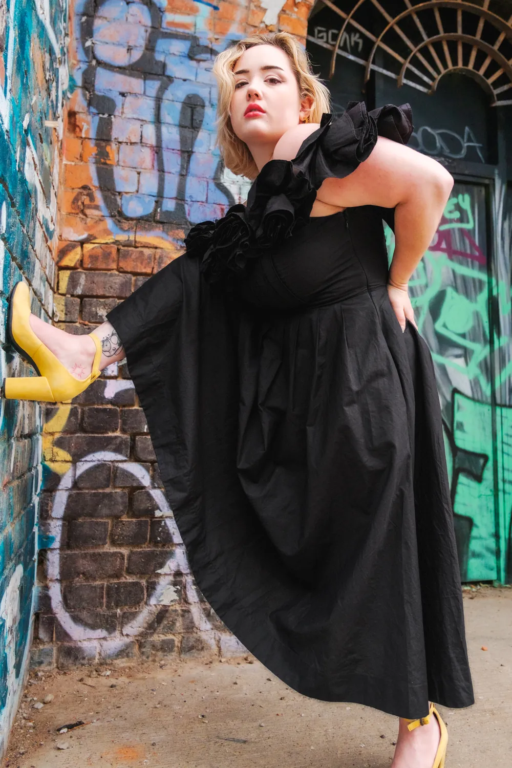 Hard Romance, editorial outfit look for a London portfolio session